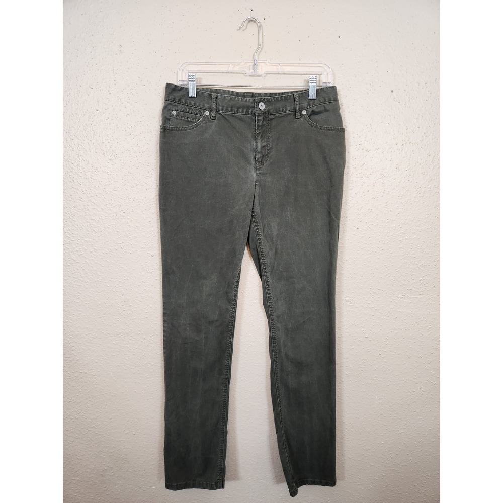 J. Jill Olive Green Slim Fit‎ Stretch Pants Casual Everyday Casual Size 6